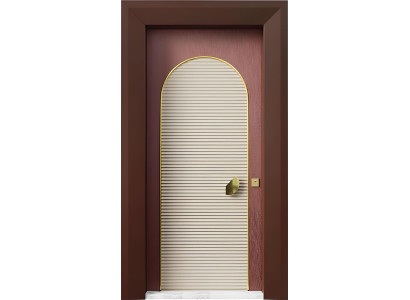 Designer Haustür Stilvolle Braune Sicherheitstür Edle Eingangstüren