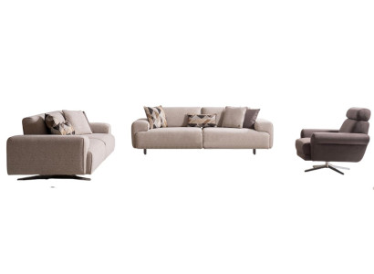 Elegantes Möbelset mit Sofas Sessel und stilvollem Couchtisch