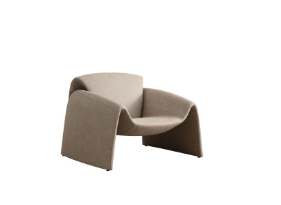 Beiger Sessel mit elegantem Design und hohem Komfort