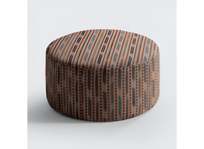 Stilvoller Polsterhocker Designer Textilpouf Wohnzimmer Fußhocker