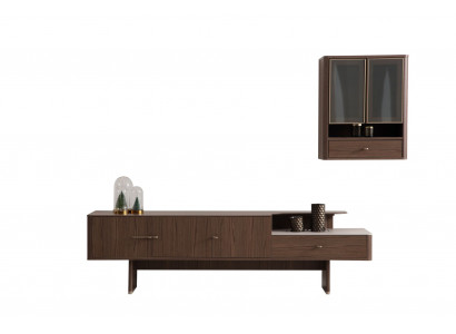 Luxuriöses Braunes TV-Lowboard Designer TV-Schrank Medienboard