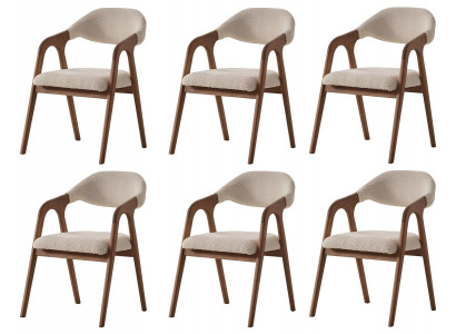 Stilvolle Esszimmerstühle Designer x6 Polsterstühle Küchenstühle