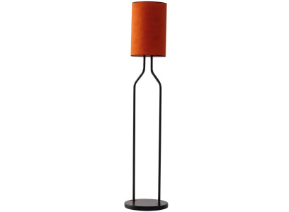 Elegante Stehlampe Designer Oranger Lampenschirm Edle Einrichtung