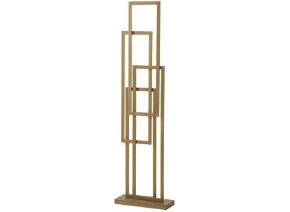 Geometrische Beige Stehlampe Stilvolles Metallgestell Edle Möbel
