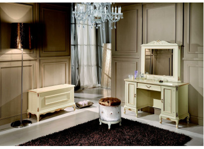 Coiffeuse - Meuble de style italien Buffet Chambre Baroque Rococo Tabouret nouveau