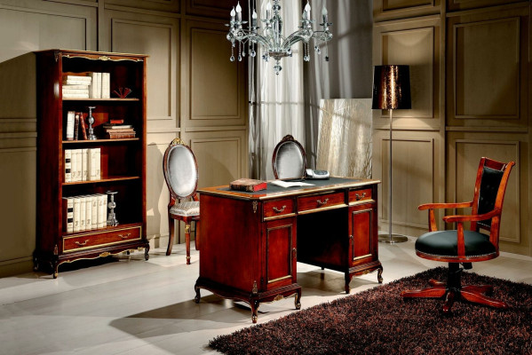 Mobilier de bureau Table Bureau Mobilier de style italien Véritables bureaux en bois