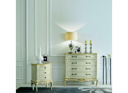 Meuble de design style classique r Luxe xxl Commode Blanc Bois Luxe Italien