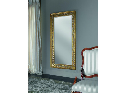 Miroir Miroir mural Baroque Rococo Planchers Salon Salle de bain Bois Verre Design SP 6420
