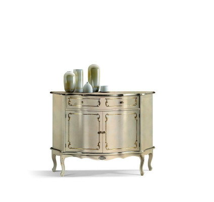 Meuble de rangement de luxe en bois italien - Commode Buffet blanc Armoire Salon