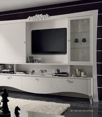 Meuble TV Armoire Buffet Buffet mural Unité murale Télévision Commode Bois Design Moderne Armoires