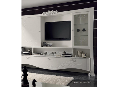 Meuble TV Armoire Buffet Buffet mural Unité murale Télévision Commode Bois Design Moderne Armoires
