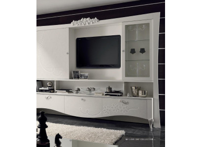 Meuble TV Armoire Buffet Buffet mural Unité murale Télévision Commode Bois Design Moderne Armoires