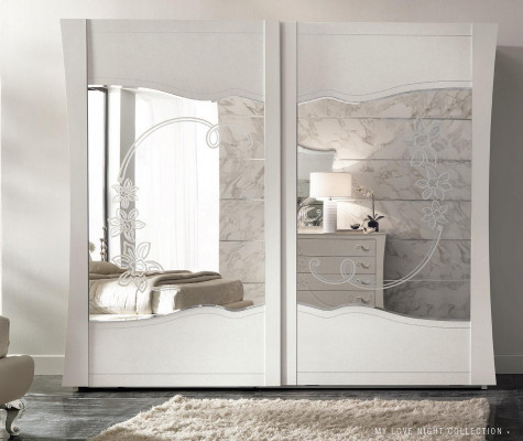 Armoire Portes Coulissantes Chambre Armoire Bois Armoires Bois Miroir neuf