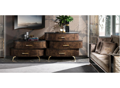 Luxueux coffrets en bois Armoire étagère Console Mobilier neuf Conception de commode Armoire