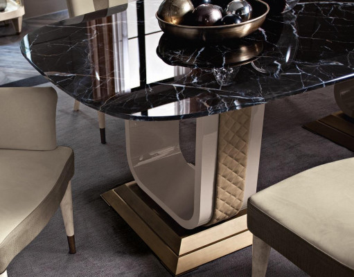 Mobilier Tables dessus de travail en aspect marbre nouveau design italien de luxe