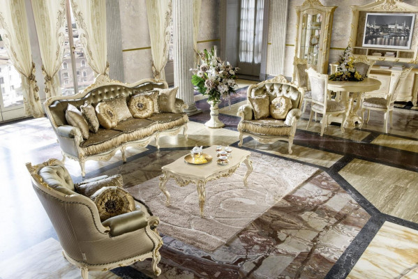 Design Canapés Tapisserie Canapés Textile Relax Art déco Canapé 2 places neuf 2 places