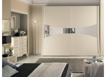 Armoire avec portes coulissantes Chambre en bois Armoire Armoires neuves Miroir