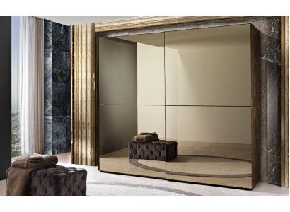 Armoire à glace élégante avec portes coulissantes dans un style moderne