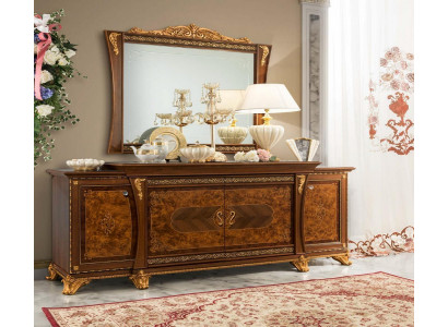 Buffet avec miroir Buffet Buffets Armoire en bois Meubles Commodes Marron neuf