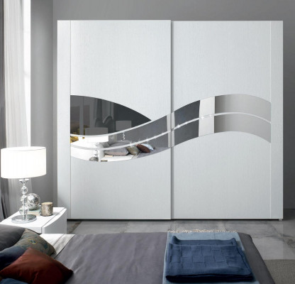 Armoire Armoire en bois de luxe avec portes coulissantes en bois Design Mobilier moderne en bois massif