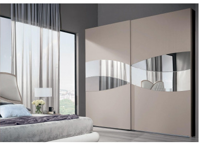 Armoire avec portes coulissantes Chambre Armoire en bois Armoires en bois Miroir