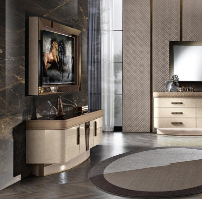 Ensemble mural moderne Commode Armoire TV Salon Unités murales Salon Ensemble Cadre TV