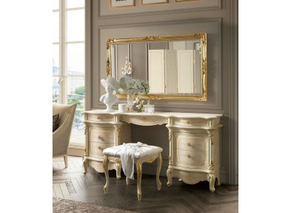Coiffeuse Commode Coiffeuse Table de maquillage avec étagères miroirs Consoles nouvelles