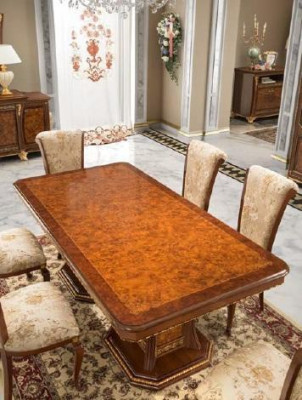 Table à manger Deesign Meubles Ameublement Tables Bois massif Table neuve Luxe Italien