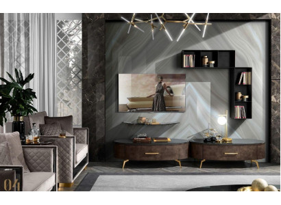 Salle de séjour Meuble télévision Buffet TV Armoire Table Commode Meuble bas Bois Moderne Nouveau