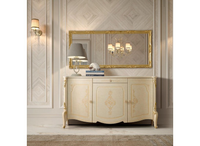 Meuble de style baroque Design Commode Buffet Buffet en bois Italie Buffet bas