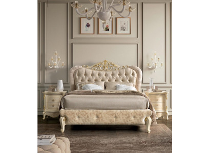 Meubles de lit Lit double Chesterfield Mobilier de chambre Lits de design Italie neuf