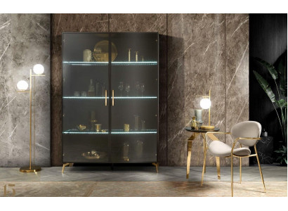 Vitrine Armoire Vitrines Armoires Conception Meubles italiens Salle de séjour Garde-robe