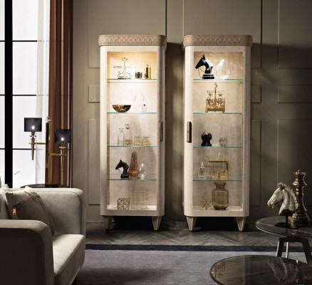 Armoires Étagère Classeur Vitrine Armoire moderne Armoire de luxe Vitrine en verre Mobilier en bois