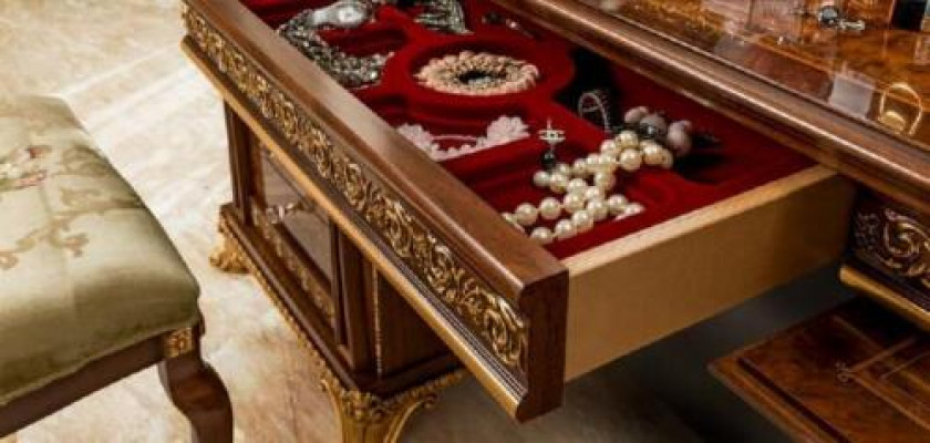 Table de maquillage Design Table en bois Tables italiennes de meuble Console