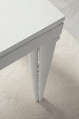 Table de salle à manger, table extensible en bois de luxe, tables de salle à manger, mobilier de salle à manger design moderne.