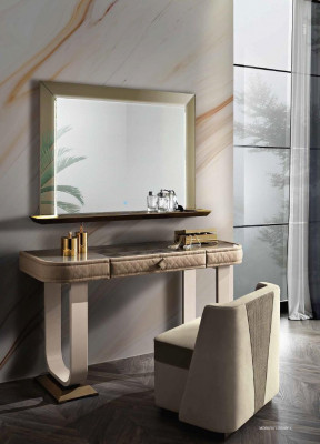 Coiffeuse Commode Table de maquillage Consoles Tables Coiffeuse Bois massif Meubles