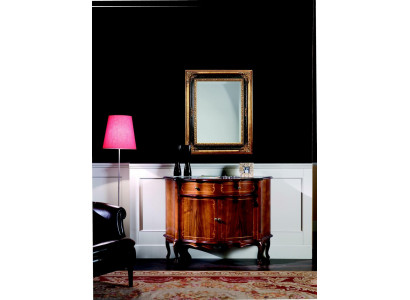Mobilier italien Commode Armoire Marron Design Luxe Bois Style Baroque