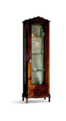 Designer Meubles en bois de luxe chic de style baroque italien Armoire Vitrine Salle de séjour