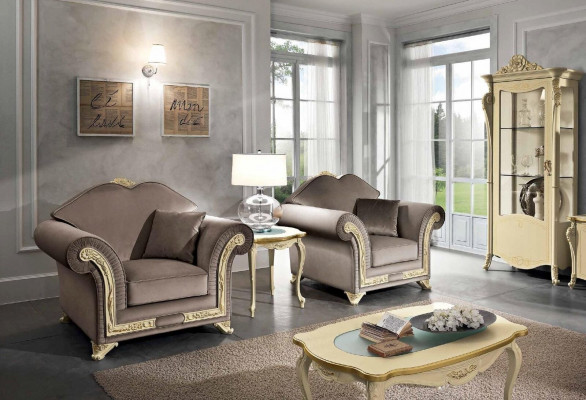 Vitrine en bois, armoires de luxe classiques, design de garde-robe en verre, meubles italiens.