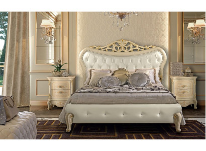 Chesterfield Bed Upholstery Design Luxury Double Hotel Beds Italian Wood new  Lit Chesterfield Design de Rembourrage de Luxe Lits Doubles d'Hôtel en Bois Italien neuf