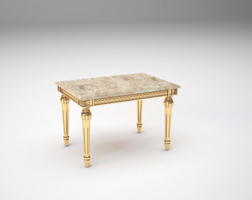 Table de chevet Table de chevet Chambre à coucher Design classique Meubles Bois Or neuf