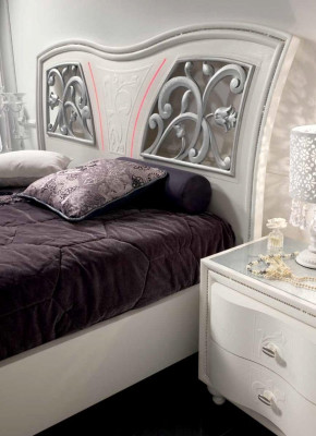 Lit moderne, cadre de lit et cadre de lit en bois design lits blancs lit double.