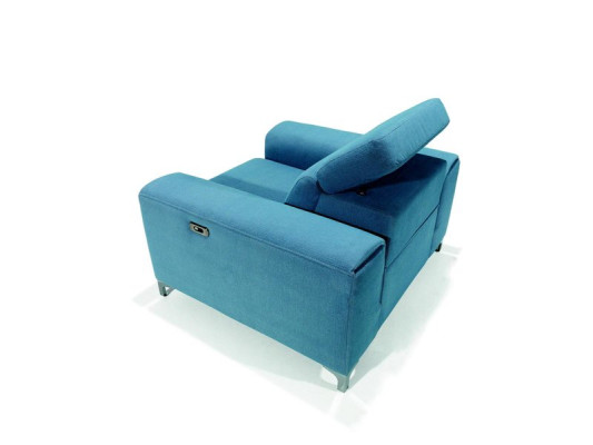 Fauteuil électronique de cinéma maison Relax Club TV 1 place avec repose-pieds relaxant.