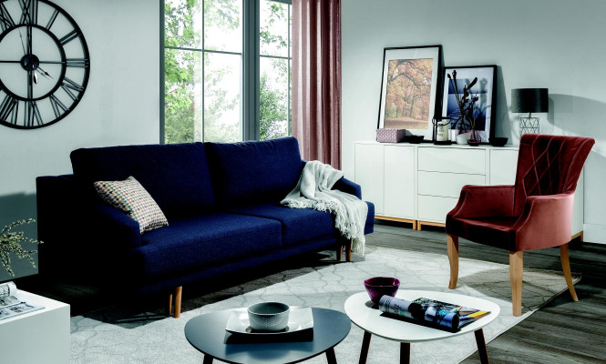 Stylisch, sehr weiches, ultra bequemes Schlafsofa im modernen Stil.