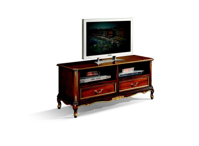 Buffet classique pour télévision Bas TV Armoire Table de salon de luxe en bois Mobilier neuf
