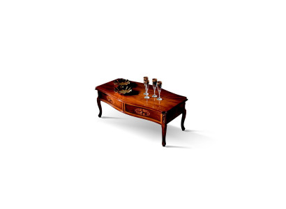 Meubles en bois italiens de style baroque Table basse Marron Salon Table Nouveau