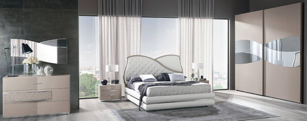 Lit Cadre de lit Lit Cadres de lit Lits Double Lit double Luxe Lit double Blanc Design moderne