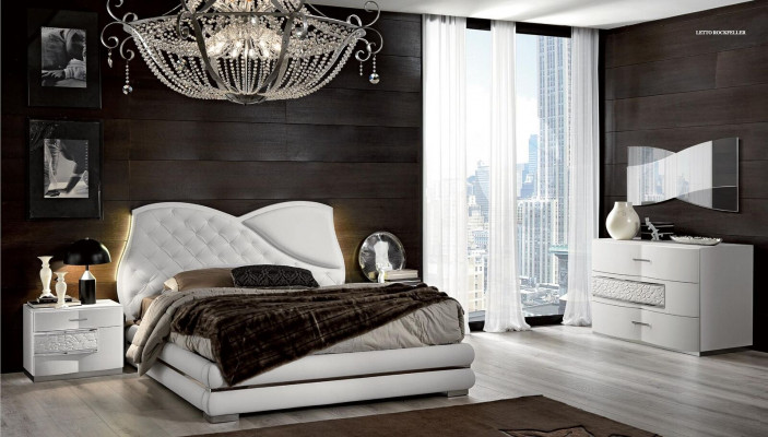 Luxe Lit Meubles Classiques Lits Cadre de Lit Double Moderne Lit Double Moderne