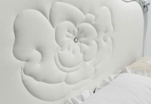 Lit Chambre Blanche Lits Bois Luxe Mobilier Design Classique Hôtel Double