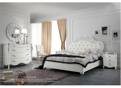 Style de lit Lits de chambre en bois Mobilier italien Design classique Art déco